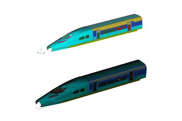 高速列车车体关键部位精细仿真技术研究